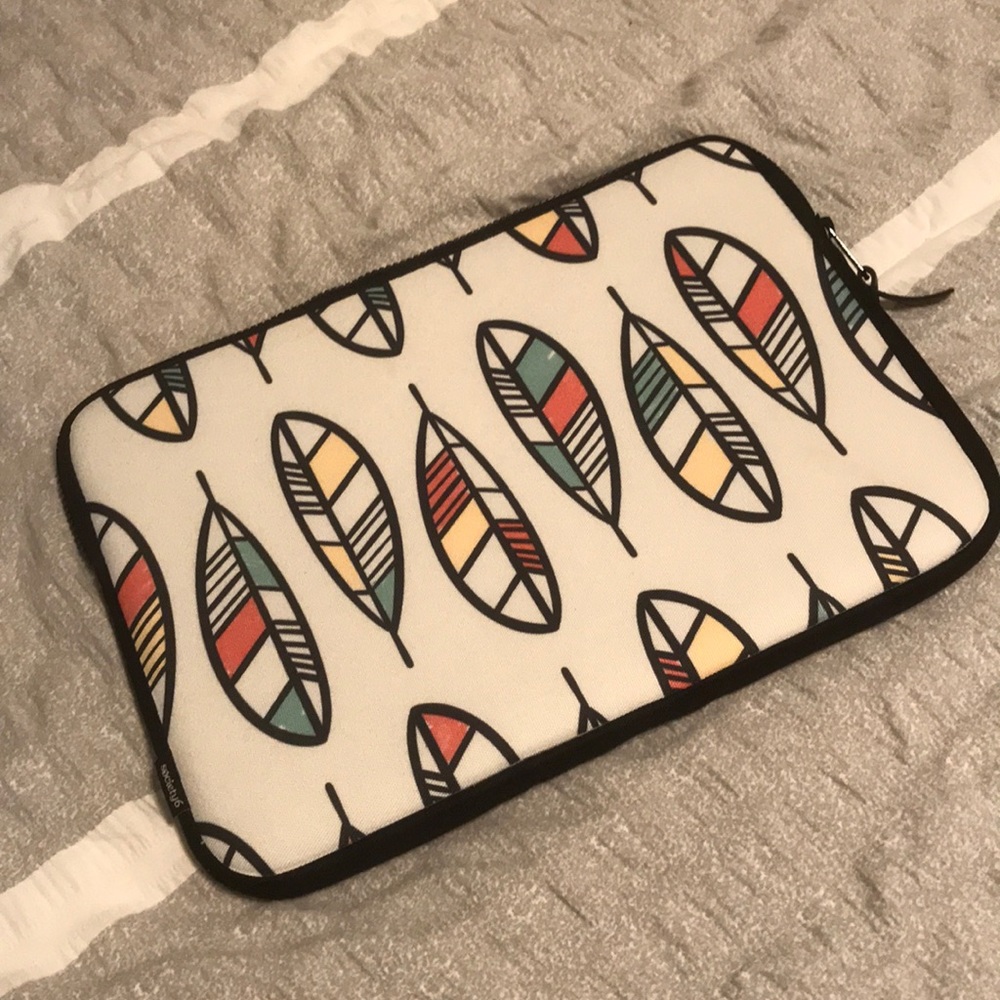 Boho Feathers Laptop Sleeve
